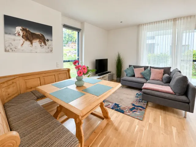 Wohnzimmer der FeWo Weiler